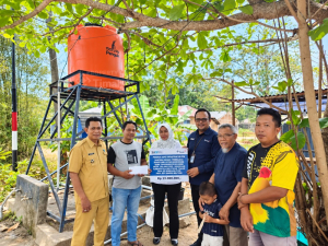 PT TIMAH Bantu Peremajaan Sumur Bor Desa Lalang Beltim, Kebutuhan Air Bersih Warga Kembali Terpenuhi