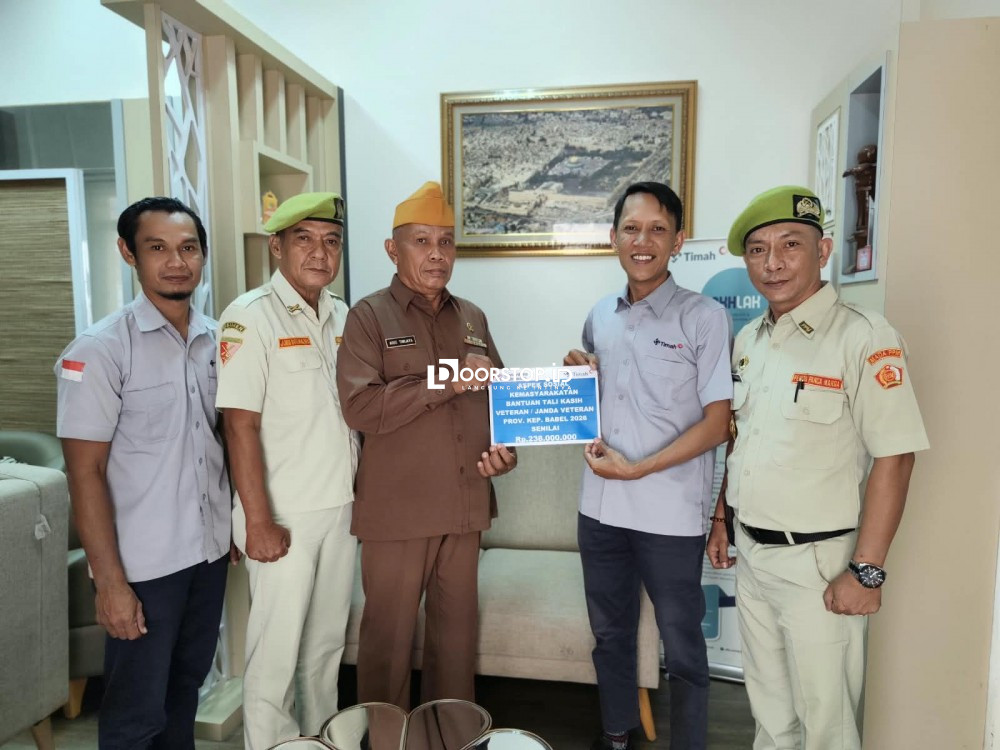 Sambut Hari Pahlawan, PT TIMAH Salurkan Tali Asih Bagi Puluhan Veteran di Bangka Belitung