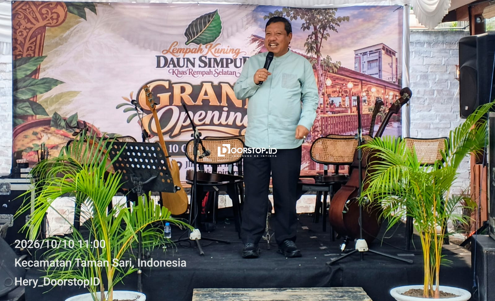 Resmikan Lempah Kuning Daun Simpur, Prof Saparudin: Ini Kuliner Khas Bangka Paling Sehat