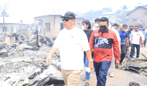 Gubernur Babel Hidayat Arsani, Tinjau Langsung Lokasi Kebakaran di Simpang Rimba