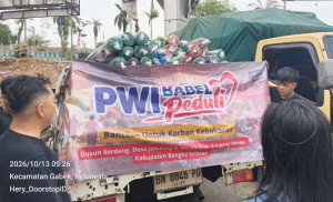 PWI Babel Siapkan Tiga Armada Logistik Angkut Bantuan ke Pengungsian Kebakaran Serdang Pagi Ini