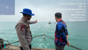 Polres Bangka Barat Tarik Paksa Tiga Ponton Tambang Ilegal di Tembelok-Keranggan