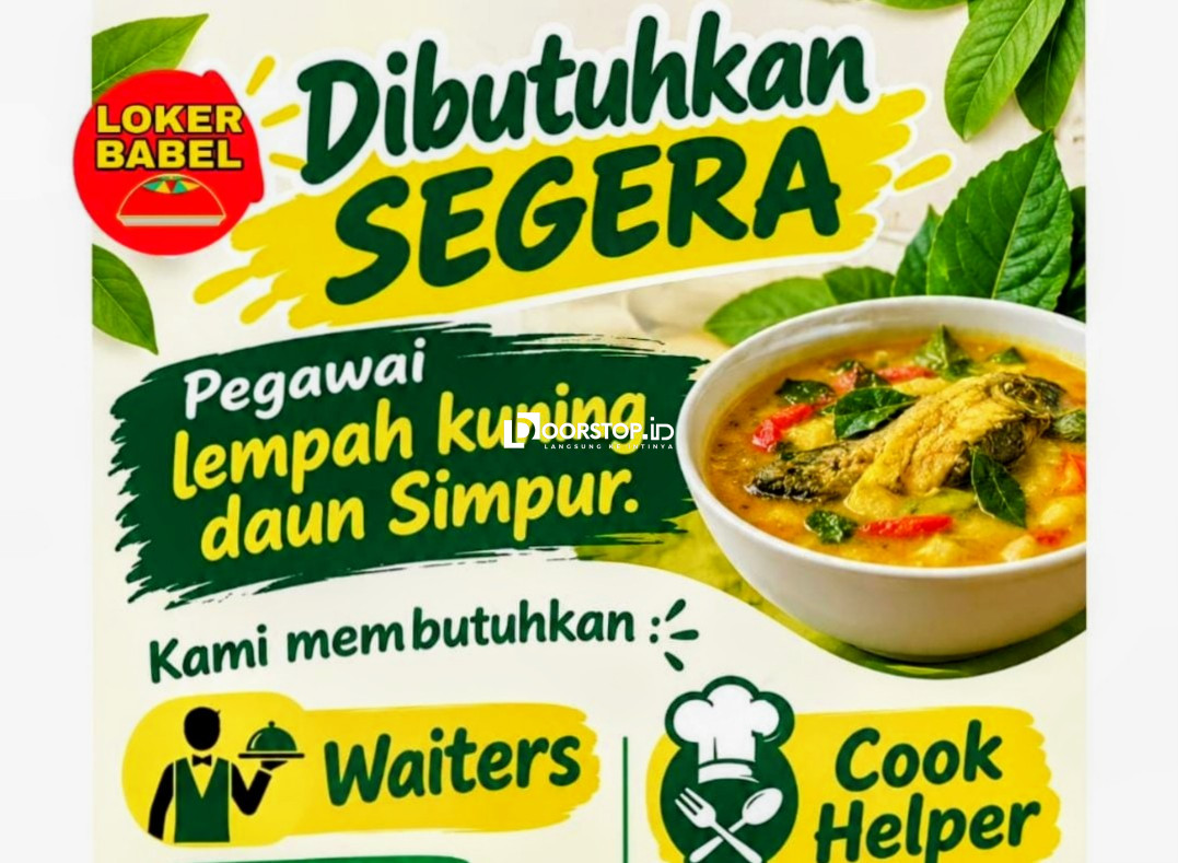 Lempah Kuning Daun Simpur Buka Lowongan Kerja untuk Dua Posisi