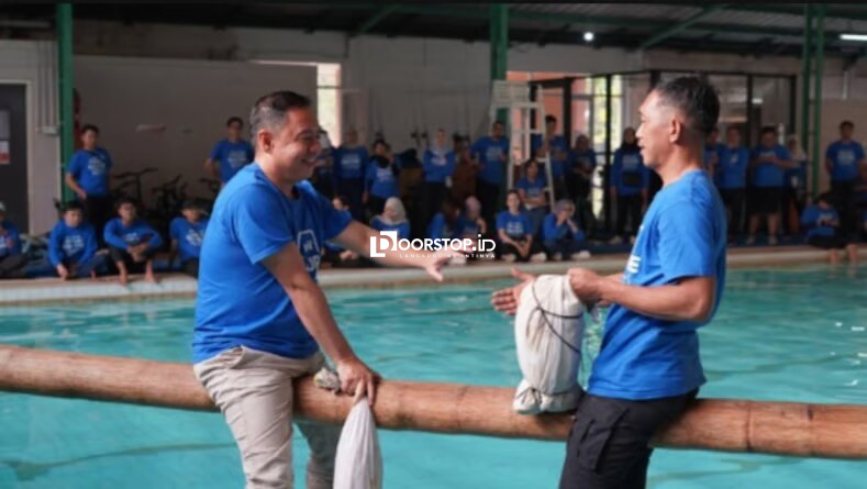 Penuh Keceriaan, Lomba Gebuk Bantal Meriahkan Rangkaian BRILiaN Culture Festival BRI Region 6
