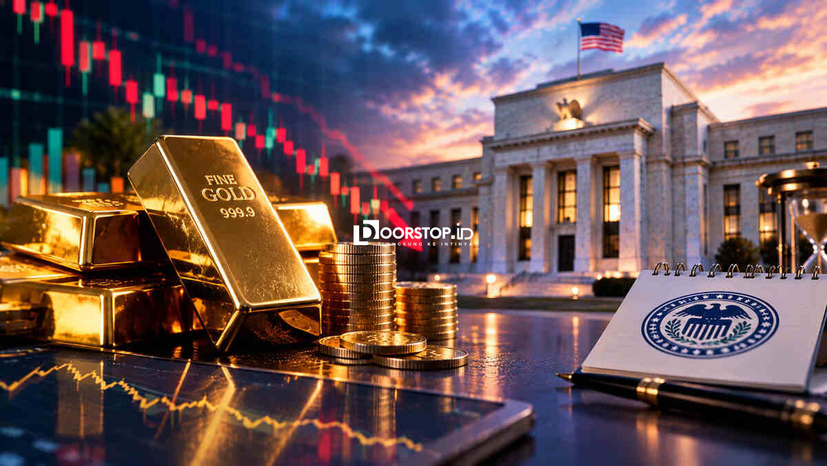 Harga Emas Bertahan Dekat Level Terendah Tiga Bulan, Investor Menanti Keputusan The Fed